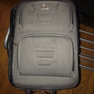 Grey medium suit case